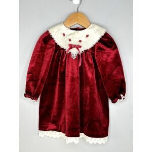 Vintage Red and White Kids Formal Dress